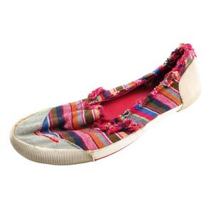 BC Footwear Size 9 M‎ Multicolor Round Toe Flats Fabric Women